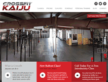 Tablet Screenshot of crossfitkaiju.com